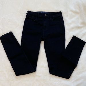 Hollister High Rise Black Skinny Jeans Size 24 or 0 Classic Stretch